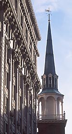 Boston Architecture - facade and steeple by David J. L'Hoste [click for larger image]