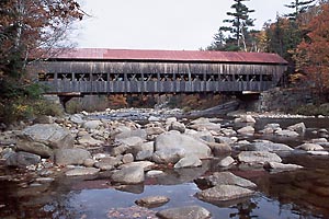Albany Covered Bridge, New Hampshire - by David J. L'Hoste [click for larger image]