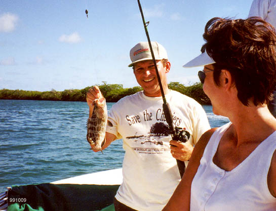 Fishing off Ambergris Caye - 09 October 1999