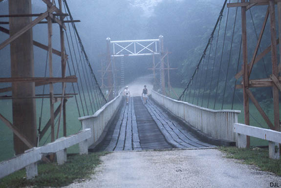 The largest suspension bridge in Central America - by David J. L'Hoste