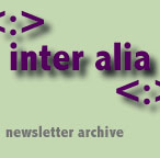 <:>inter alia<:> newsletter archive