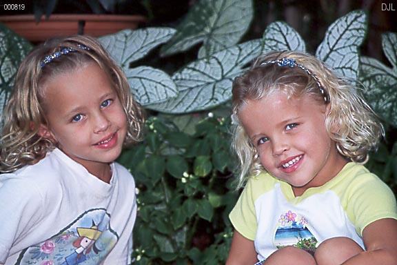 Olivia and Jessica - 19 August 2000 - by David J. L'Hoste