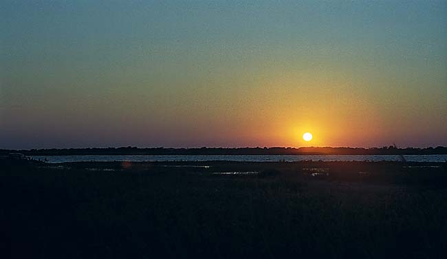 Elmer's Island Sunset -  16 September 2000 - by David J. L'Hoste