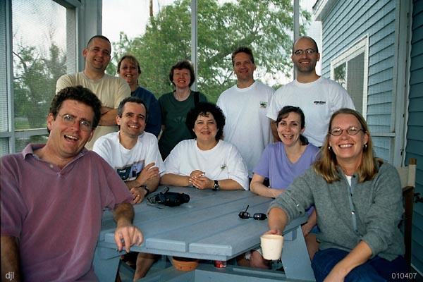 Group at Bayou Segnette - 08 April 2001 -- by David J. L'Hoste