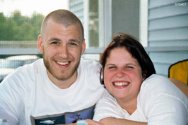 Stacey and Robyn at Bayou Segnette - 07 April 2001 -- by David J. L'Hoste