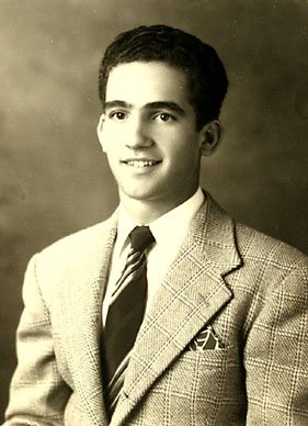 Dad - graduation photo St. Aloysius - 1945