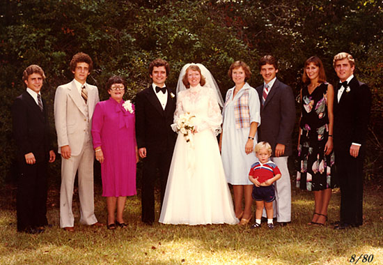 Group at Robbie and Susan's Wedding - 1980