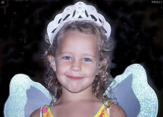 Olivia as Fairy Princess- 15 Aug 1999, by David J. L'Hoste